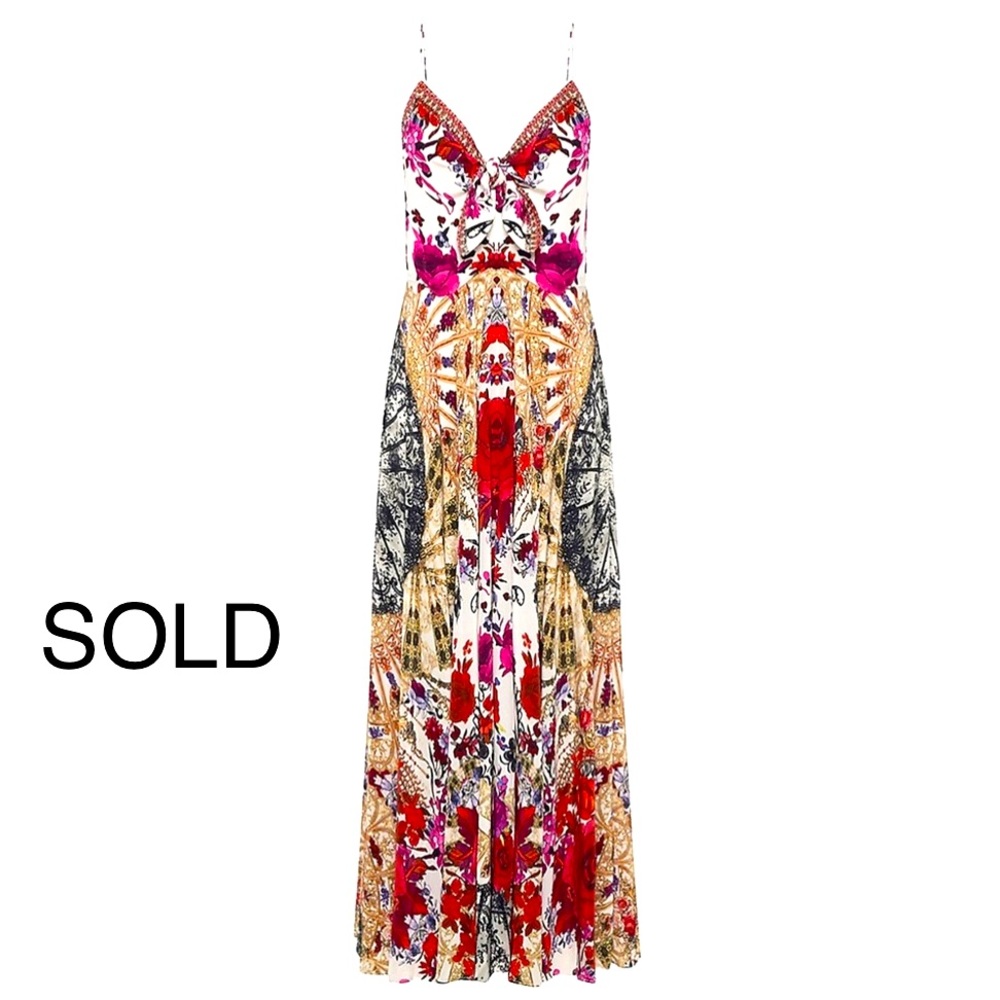 CAMILLA
Printed Knotted Maxi Dress
Reign Of Roses
X-Small